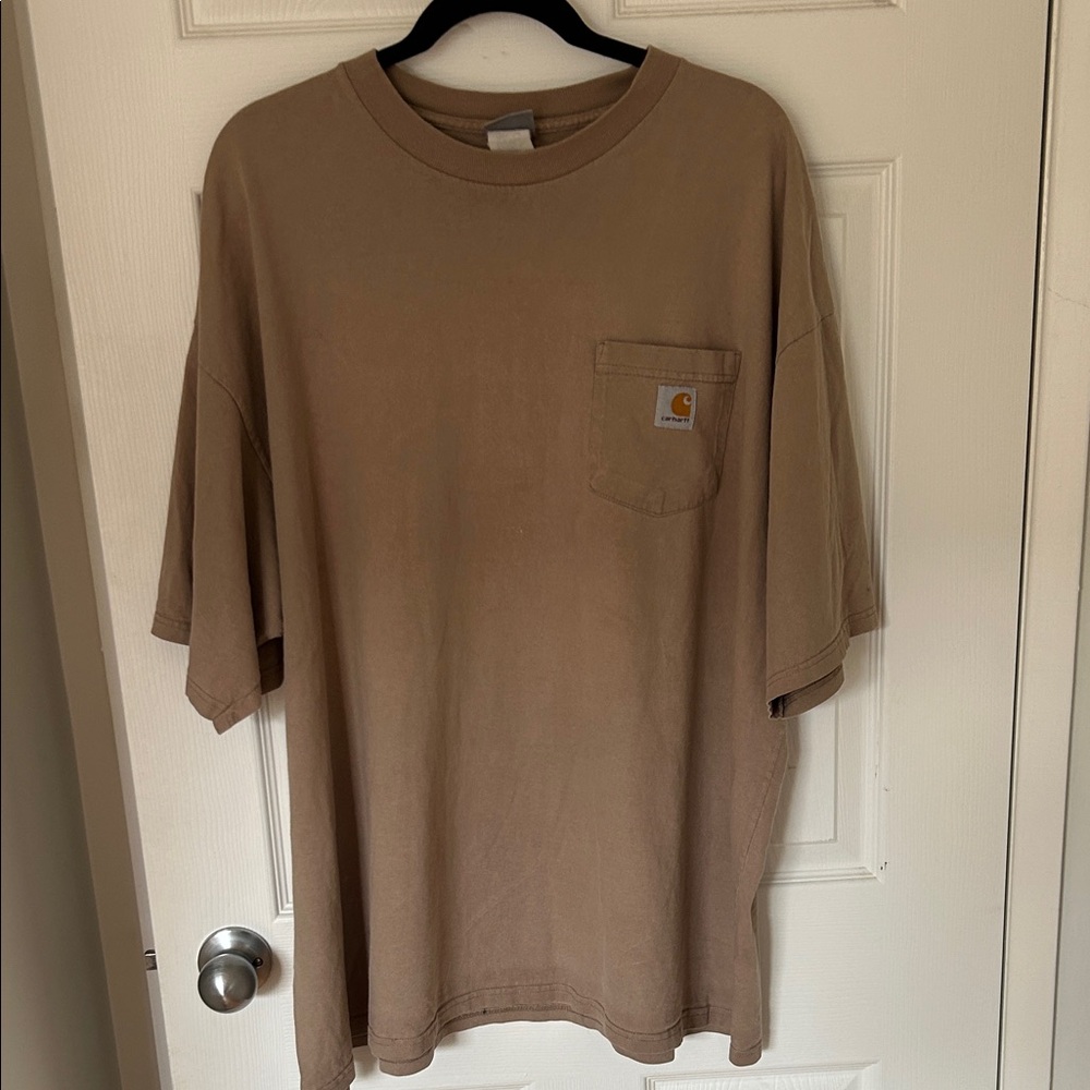 Carhartt Men's Brown Short Sleeve Pocket Tee